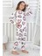 Kalp Desenli Fitilli Interlok Kumaş %100 Pamuk Kız Çocuk Pijama Takımı 1