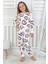 Kalp Desenli Fitilli Interlok Kumaş %100 Pamuk Kız Çocuk Pijama Takımı 2