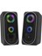 FS-2138U 2.0 Hoparlör Sistemi Rgb Led Siyah (Usb) 2