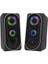 FS-2138U 2.0 Hoparlör Sistemi Rgb Led Siyah (Usb) 3