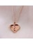 Kalp Sonsuzlukrose Gold Kaplama Gümüş Kolye 1