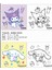 Sanrio Lisanslı Tatlı Koleksiyonu Doku Boyama (2 Çeşitli Model) 3