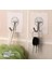 6 Adet Süper Güçlü Şeffaf Mutfak Banyo Kancası Çerçeve Askısı Kendinden Yapışkanlı Şeffaf Yapışkan 5