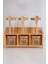 6lı Bambu Stantlı Borosilikat Cam Baharatlık Seti 430 ML+330 ML(11515) 1