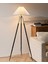 Cosby Siyah-Gold Kaplamalı Tripod Metal 3 Ayaklı Lambader 1