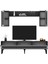 Ponnyct 180 cm Tv Ünitesi Takımı Antrasit Gümüş 1