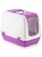 Mikopet Büyük Kapalı Kedi Tuvaleti Mor 1