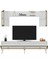 Ponnyct 180 cm Tv Ünitesi Takımı Beyaz Altın 3