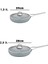 4 Parça Sera Nova Single Yanmaz Yapışmaz Seramik Tava Seti Gri 4