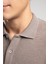 Newblend Erkek Polo Yaka Sweatshirt Koyu Bej 2