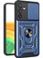 Samsung Galaxy A34 5g Darbeye Dayanıklı Tpu+Pc Kılıfı Halka Destekli Kayar Kamera Koruyucu Çizilmez Arka Kapak-Mavi (Yurt Dışından) 1