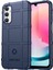 Samsung Galaxy A24 4g Için Düşmeye Dayanıklı Tpu Telefon Kılıfı (162,1 x 77,6 x 8,3 Mm) Sağlam Kare Izgara Dokulu Telefon Kılıfı-Mavi (Yurt Dışından) 1