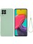 Samsung Galaxy M53 5g Kayışı Anti-Düşme Sıvı Silikon Hafif Kılıf Yumuşak Mikrofiber Astar Koruyucu-Yeşil (Yurt Dışından) 1