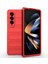 Samsung Galaxy Z Fold4 5g Telefon Kılıfı Sert Pc Darbeye Dayanıklı Kapak-Kırmızı (Yurt Dışından) 5