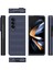 Samsung Galaxy Z Fold4 5g Telefon Kılıfı Sert Pc Darbeye Dayanıklı Kapak-Koyu Mavi (Yurt Dışından) 5