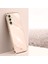 Xınlı Samsung Galaxy S23 Fe Elektrokaplama Altın Kenar Tpu Telefon Kılıfı Düşmeye Dayanıklı Kapak-Pembe (Yurt Dışından) 2