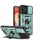 Samsung Galaxy A04E 4G/F04 4G/M04 4g Için Sürgülü Kamera Telefon Kılıfı, Kickstand ile Sert Pc Yumuşak Tpu Koruyucu Sağlam Telefon Kılıfı-Yeşil (Yurt Dışından) 1