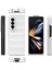 Samsung Galaxy Z Fold4 5g Telefon Kılıfı Sert Pc Darbeye Dayanıklı Kapak-Beyaz (Yurt Dışından) 5