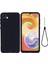 Samsung Galaxy A04 4g (164,4 x 76,3 x 9,1 Mm) Sıvı Silikon Telefon Kılıfı Çizilmez Yumuşak Elyaf Astarlı Kamera Koruma Kılıfı Kayışlı-Siyah (Yurt Dışından) 1