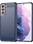 1.8mm Isı Dağıtıcı Tpu Kılıf Çizilmez Düşmez Karbon Fiber Dokulu Telefon Kılıfı Fırçalanmış Yüzeyli Samsung Galaxy S21 4g/5g-Mavi (Yurt Dışından) 1
