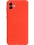 Samsung Galaxy A04 4g (164,4 x 76,3 x 9,1 Mm) Sıvı Silikon Telefon Kılıfı Çizilmez Yumuşak Elyaf Astarlı Kamera Koruma Kılıfı Kayışlı-Kırmızı (Yurt Dışından) 3