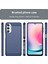 Samsung Galaxy A24 4g (162,1 x 77,6 x 8,3 Mm) Çizilmez Telefon Kılıfı Karbon Fiber Doku Fırçalanmış Yüzey Koruyucu Arka Kapak-Mavi (Yurt Dışından) 4