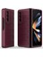 Samsung Galaxy Z Fold4 5g Telefon Kılıfı Sert Pc Darbeye Dayanıklı Kapak-Şarap Kırmızısı (Yurt Dışından) 1
