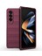 Samsung Galaxy Z Fold4 5g Telefon Kılıfı Sert Pc Darbeye Dayanıklı Kapak-Şarap Kırmızısı (Yurt Dışından) 5