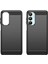 Samsung Galaxy A16 5G/A16 4g Kılıf Karbon Fiber Doku Tpu Fırçalanmış Telefon Kılıfı-Siyah (Yurt Dışından) 2