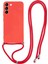 Samsung Galaxy S21+5G Kılıf Tpu Cep Telefonu Kılıfı Uzun Askılı-Kırmızı (Yurt Dışından) 1