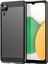 Samsung Galaxy A03 Core Için 1.8mm Tpu Kılıf, Fırçalanmış Yüzey Karbon Fiber Doku Parmak Izi Önleyici Arka Kapak-Siyah (Yurt Dışından) 1