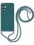 Samsung Galaxy S25 Çapraz Askılı Kılıf Esnek Tpu Fiber Astarlı Darbeye Dayanıklı Telefon Kılıfı-Ordu Yeşili (Yurt Dışından) 1