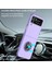 Samsung Galaxy Z Flip4 5g Ayarlanabilir Kickstand Düşmeye Karşı Katlanır Pc Telefon Kılıfı Araç Montajı Metal Levha-Mor (Yurt Dışından) 3