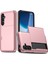 Samsung Galaxy A36 5g Kılıf Kart Tutucu Tpu+Pc Telefon Arka Kapağı-Rose Goldı (Yurt Dışından) 1