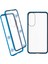 Samsung Galaxy S25 Edge Kılıfı Çift Taraflı Temperli Cam Manyetik Şeffaf Telefon Kılıfı-Mavi (Yurt Dışından) 1