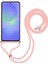Samsung Galaxy A56 5g Kılıf Esnek Tpu Fiber Astar Darbeye Dayanıklı Çapraz Askılı Telefon Kılıfı-Pembe (Yurt Dışından) 5