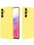 Samsung Galaxy A54 5g Çizilmez Sıvı Silikon Telefon Kılıfı Koruyucu Kılıf Kayışlı-Sarı (Yurt Dışından) 2