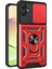 Samsung Galaxy A05 4g Cep Telefonu Kılıfı Kickstand Kapağı Kayar Lens Pencereli-Kırmızı (Yurt Dışından) 1