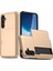 Samsung Galaxy A36 5g Kılıf Kart Tutucu Tpu+Pc Telefon Arka Kapağı-Altın (Yurt Dışından) 1