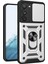 Samsung Galaxy S23 Yüzük Kickstand Pc+Tpu Koruyucu Kapak Düşmeye Karşı Telefon Kılıfı Kayar Kamera Kapağı-Gümüş (Yurt Dışından) 1