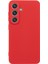 Samsung Galaxy S25+KILIF Tpu Arka Yumuşak Çizilmez Fiber Astar Telefon Kılıfı-Kırmızı (Yurt Dışından) 1