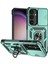 Samsung Galaxy S25 Kılıfı Pc+Tpu Telefon Kılıfı Lens Ultimate Koruma Ayaklığı-Siyahımsı Yeşil (Yurt Dışından) 1