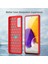 Çizilmez Darbeye Dayanıklı 1.8mm Tpu Kılıf Fırçalanmış Yüzey Karbon Fiber Doku Telefon Kılıfı Samsung Galaxy A73 5g-Kırmızı (Yurt Dışından) 5