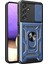Samsung Galaxy A14 5G/A14 4g Pc+Tpu Hibrit Arka Kapak Halkası Destekli Kayar Kapak Kamera Koruma Çizilmeye Dayanıklı Telefon Kılıfı-Mavi (Yurt Dışından) 1