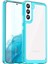 Samsung Galaxy S23+TPU Tampon Akrilik Arka Kapak Düşmeye Karşı Cep Telefonu Kılıfı Koruyucu-Şeffaf Mavi (Yurt Dışından) 1