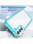 Samsung Galaxy S23+TPU Tampon Akrilik Arka Kapak Düşmeye Karşı Cep Telefonu Kılıfı Koruyucu-Şeffaf Mavi (Yurt Dışından) 3