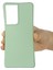 Samsung Galaxy S21 Ultra 5g Darbeye Dayanıklı Yumuşak Sıvı Silikon Kapak Cep Telefonu Kabuk Koruma Kılıfı-Yeşil (Yurt Dışından) 5