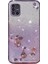 Kadem Samsung Galaxy A51 5g SM-A516 Yumuşak Tpu Telefon Kılıfı Çiçek Yapay Elmas Dekor Degrade Parıltılı Telefon Kılıfı-Mor (Yurt Dışından) 1