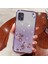 Kadem Samsung Galaxy A51 5g SM-A516 Yumuşak Tpu Telefon Kılıfı Çiçek Yapay Elmas Dekor Degrade Parıltılı Telefon Kılıfı-Mor (Yurt Dışından) 2