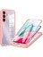 Samsung Galaxy A34 5g Için Kamera Lens Koruma Kılıfı Şeffaf Akrilik+Tpu Telefon Kılıfı Pet Ekran Filmi-Pembe (Yurt Dışından) 1